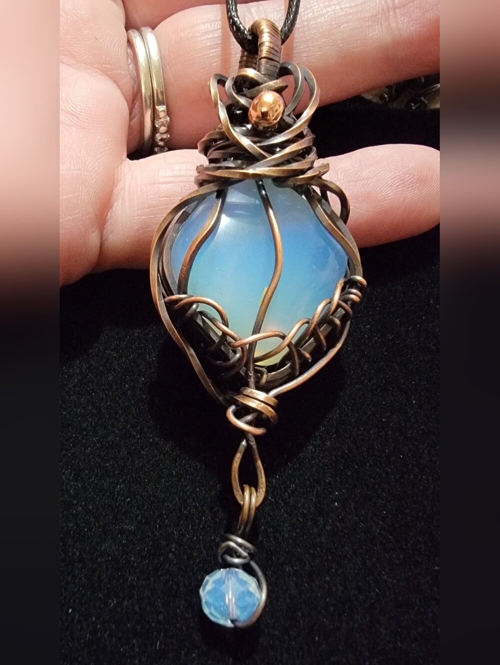 Large Opalite Pendant Necklace